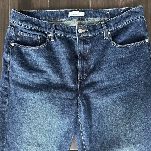 Loft Woman's The Slouchy Boyfriend Classic Blue Jeans - Picture 3 of 3